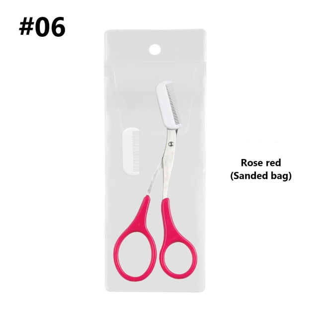 Reduce Price! WSBDENLK Eyebrow Trimmers Scissor 2024 New Eyebrow Scissors With Comb Precision Eyebrow Trimming Scissors Non-Slip Eyebrow Cutter Hair Removal Eyebrow Scissors