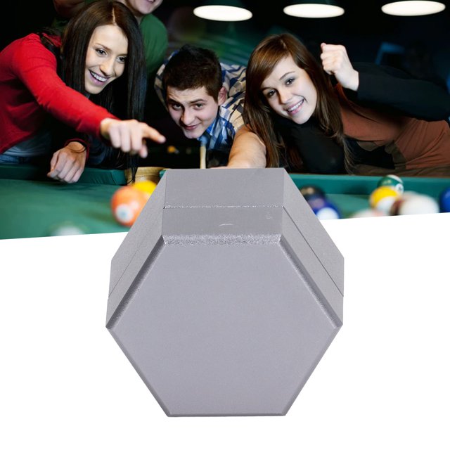 Billiard Chalk Holder, Portable Hexagonal Pool Cue Chalk Box with Aluminum Alloy Material, Lightweight and Durable, Easy to Use for Billiards Essential Accessories