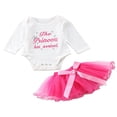 thumbnail image 1 of THE PRINCESS HAS ARRIVED Baby Girl Coming Home From Hospital Outfit Tutu Dress Multicolor 12-18 Months, 1 of 8