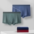 thumbnail image 2 of Mens Underpants Adult Male Crazy Boxers Male Underwear Copper Fiber Negative Ion Solid Color Breathable Four Corner Underwear Underwear Clothes(Green,XL), 2 of 4
