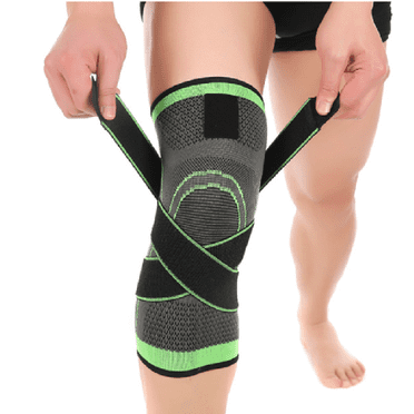 Agiferg Genouillère Tissée 3D, Manchon Respirant pour Course, Jogging, Sports 1pcs