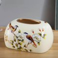 thumbnail image 1 of ziyahi Elegant Tissue Box Cover Organizer for Office Desk and Table Countertop Bird Flower, 1 of 9