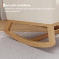 thumbnail image 4 of BeesClover Nursery Rocking Chair, Modern Glider with High Backrest and Sturdy Wooden Legs, Comfortable Accent Rocker for Living Room, Bedroom, Nursery Furniture, Easy Assembly, 4 of 8