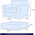 thumbnail image 3 of Housse de Canapé Extensible en Velours 4 Pcs 2024, Housse de Protection Séparée pour Coussins (Canapé Sable), 3 of 6