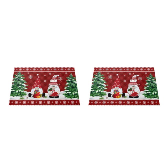 Baohd Wide Application Merry Christmas Gnome Doormat Soft And Comfortable Water Christmas present 2Set