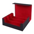 thumbnail image 1 of Bunblic Trading Card Deck Box Card Case for Basketball Cards, Collectible Cards, TCG Black and Red, 1 of 8