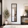 thumbnail image 2 of 13.5×49.5 Inch Over The Door Mirror Black, 2 of 5