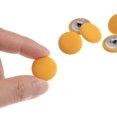 thumbnail image 4 of Unique Bargains 10pcs 28L Fabric Cloth Covered Button 18mm Round Metal Shank Sewing Buttons for Suits Dress Blouses, Yellow, 4 of 5