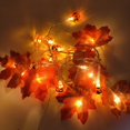 thumbnail image 3 of Halloween Maple Leaf Light String LED Lighted Pumpkin Home Office Dining Festival Garland for Home Halloween Decoration Type 9, 3 of 9