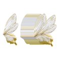 thumbnail image 2 of veasfak 80 Pieces Flower Wrapping Papers Butterfly Wing Packaging Paper for Birthday Golden, 2 of 9