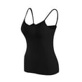 thumbnail image 5 of Timegard Camisoles pour Femmes 3 Pcs avec Soutien-Gorge Intégré Col Rond Bretelles Spaghetti Ajustées Douces Maillots de Corps Décontractés Hauts de Pyjama, 5 of 5
