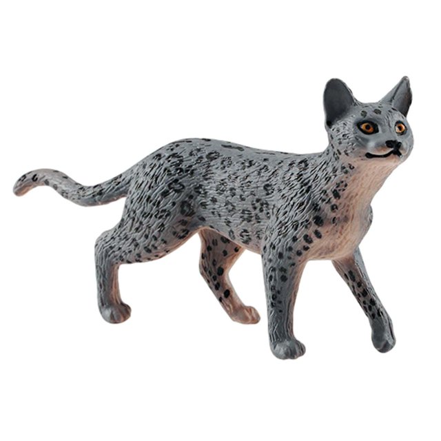 Leopard Figurine Snow Leopard Playset Model Kids Children life Animal Statue C
