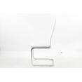 thumbnail image 3 of Chaises de salle à manger Aerys Marie avec base chromée en PU blanc (ensemble de 4), 3 of 5