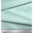 thumbnail image 2 of Soimoi Green Silk Fabric Flower Buds & Dots Printed Fabric 1 Yard 42 Inch Wide, 2 of 5