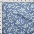thumbnail image 4 of oneOone Velvet Blue Fabric Floral Magnolia Sewing Craft Projects Fabric Prints By Yard 58 Inch Wide, 4 of 4