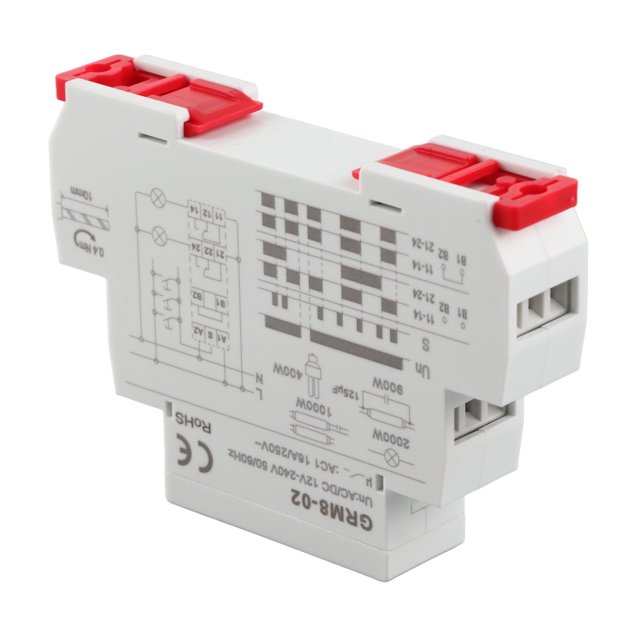 Din Rail Impulse Relay, Electronic Impulse Relay, GRM8 02 Electronic Impulse Relay Latching Relay Memory Relay AC DC 12 to 240V Achieve Multi, Relay