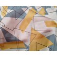 thumbnail image 4 of oneOone Silk Tabby Fabric Rectangle & Triangle Geometric Print Fabric BTY 42 Inch Wide, 4 of 4