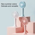 thumbnail image 4 of Decodeary Portable Fan Handheld Mini Desktop 3 Speed Cooler Office Dorm Travel Pink 1Set, 4 of 6