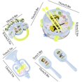 thumbnail image 3 of Apmemiss Gifts for Kids Clearance Musical Toy Set Hand Pat Drum Rattle Trumpet Early Learning Percussion Instrument for Infants Safe ABS Plastic Newborn Gift for Boys and Girls, 3 of 6