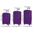 thumbnail image 2 of Unique Bargains Elastic Silk Travel Luggage Cover, Washable Protective Suitcase Protector Bag Purple for 20 Inch Wheeled Suitcase, 2 of 5