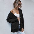 thumbnail image 2 of Pull Hiver Cardigan Manches Longues Boutonnage Ouvert sur le devant avec Poche, 2 of 7