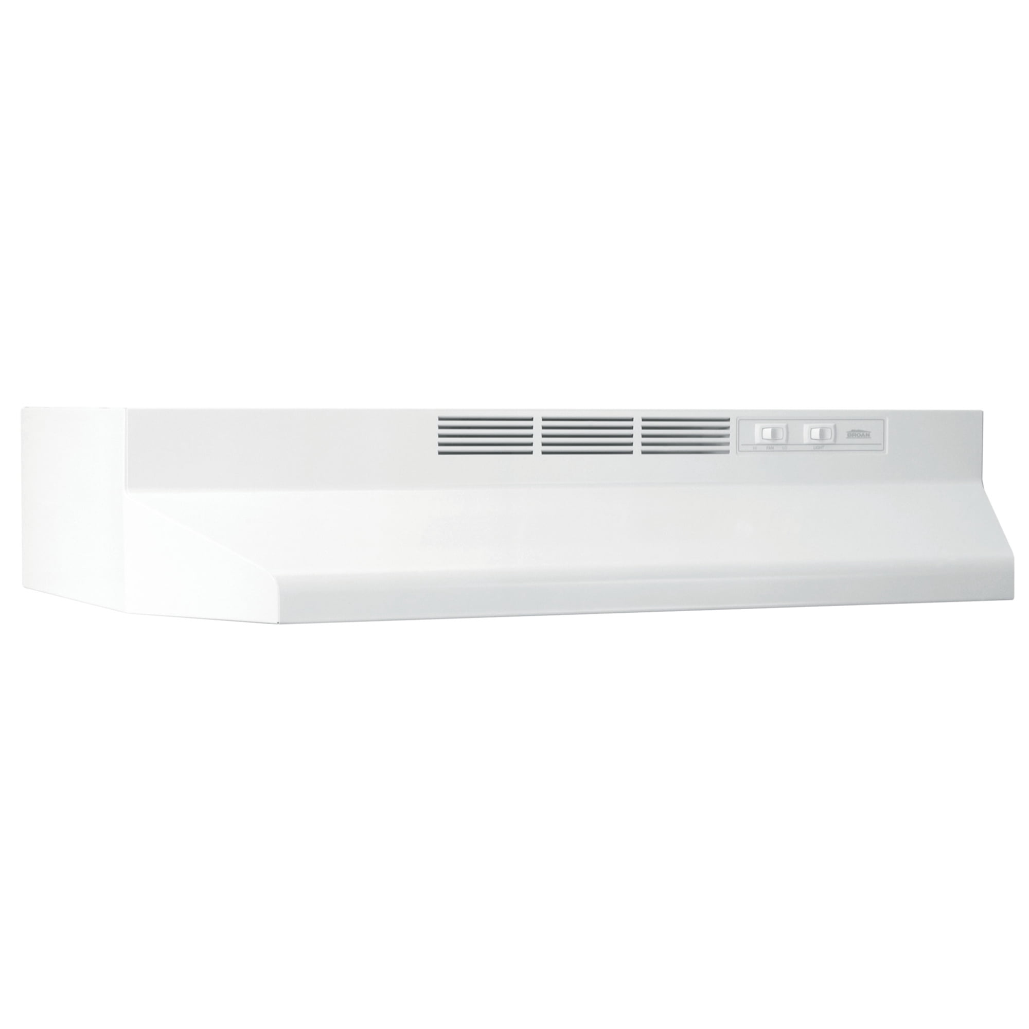 Broan-NuTone Under-Cabinet Ductless Range Hood with Charcoal Filter, 24 Inch, White