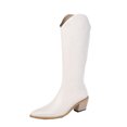 thumbnail image 2 of Bottes Cavalières pour Femmes d'Automne et d'Hiver, à Talons Hauts Épais, Commerce Extérieur, 2 of 9