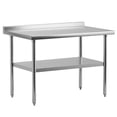 thumbnail image 1 of BeesClover Table de Travail et de Préparation en Acier Inoxydable Robuste, Table de Qualité Commerciale NSF avec Tablette Inférieure Réglable pour Cuisine, Restaurant, Maison, Garage, Hôtel, 1 of 6
