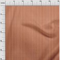 thumbnail image 2 of oneOone Popeline de Coton Brun Rouille Tissu à Rayures Bloc Matière de Robe Tissu Imprimé Tissu au Mètre 42 Pouces de Large, 2 of 4
