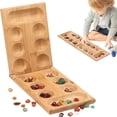 thumbnail image 1 of Mancala Mancala Wooden Mancala Board Game Set | Portable And Educational Two Player Strategy Game Kids Adult Travel Interaction Puzzle Toys Montessoris Game For Kids Adult, 1 of 9