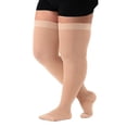 thumbnail image 1 of Bas de Compression Médicaux 5TG Extra Larges 34-46mmhg Compatibles avec Varices Femmes Bout Fermé Pression Graduée Cuisses Hautes, 1 of 5