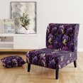 thumbnail image 2 of Designart « Royal Ragdolls In Deep Purple » Fauteuil d'Appoint Rembourré à Motif Cachemire Violet - Fauteuil Charmant pour Chambre, 2 of 7
