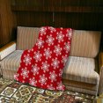 thumbnail image 1 of EGNMCR Couverture Jetée, Couverture Jetée pour Canapé Couverture Décorative de Noël Couverture des Fêtes Couverture Rouge Festive Housse Couverture Sapin de Noël à Pois Couverture de Sofa Couverture en Flanelle une Couverture, 1 of 4
