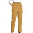 thumbnail image 2 of SDNall Pantalon en Velours Côtelé à Poches pour Femmes, 2 of 9