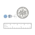 thumbnail image 3 of 1 Carat Solitaire Stud Earrings in Sterling Silver, 3 of 3