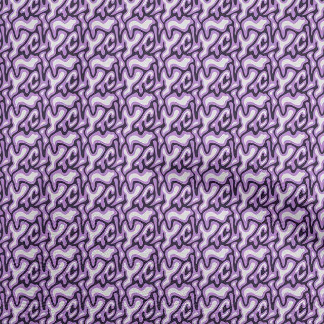 oneOone Cotton Cambric Purple Fabric Abstract Sewing Craft Projects Fabric Prints By Yard 56 Inch Wide