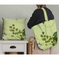 thumbnail image 5 of Soimoi Green Heavy Satin Fabric Leaves & Ranunculus Floral Printed Fabric 1 Yard 56 Inch Wide, 5 of 5