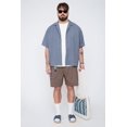 thumbnail image 1 of THICKEMS Men’s Textured Boxy Fit Resort Collar Shirt, 1 of 4