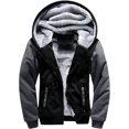 thumbnail image 2 of Mikilon Veste Décontractée Ample pour Hommes Automne et Hiver Couleur Unie, 2 of 7