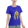 thumbnail image 2 of T-Shirt Basique à Manches Courtes pour Femme une Pièce Singe Jaune, 2 of 6