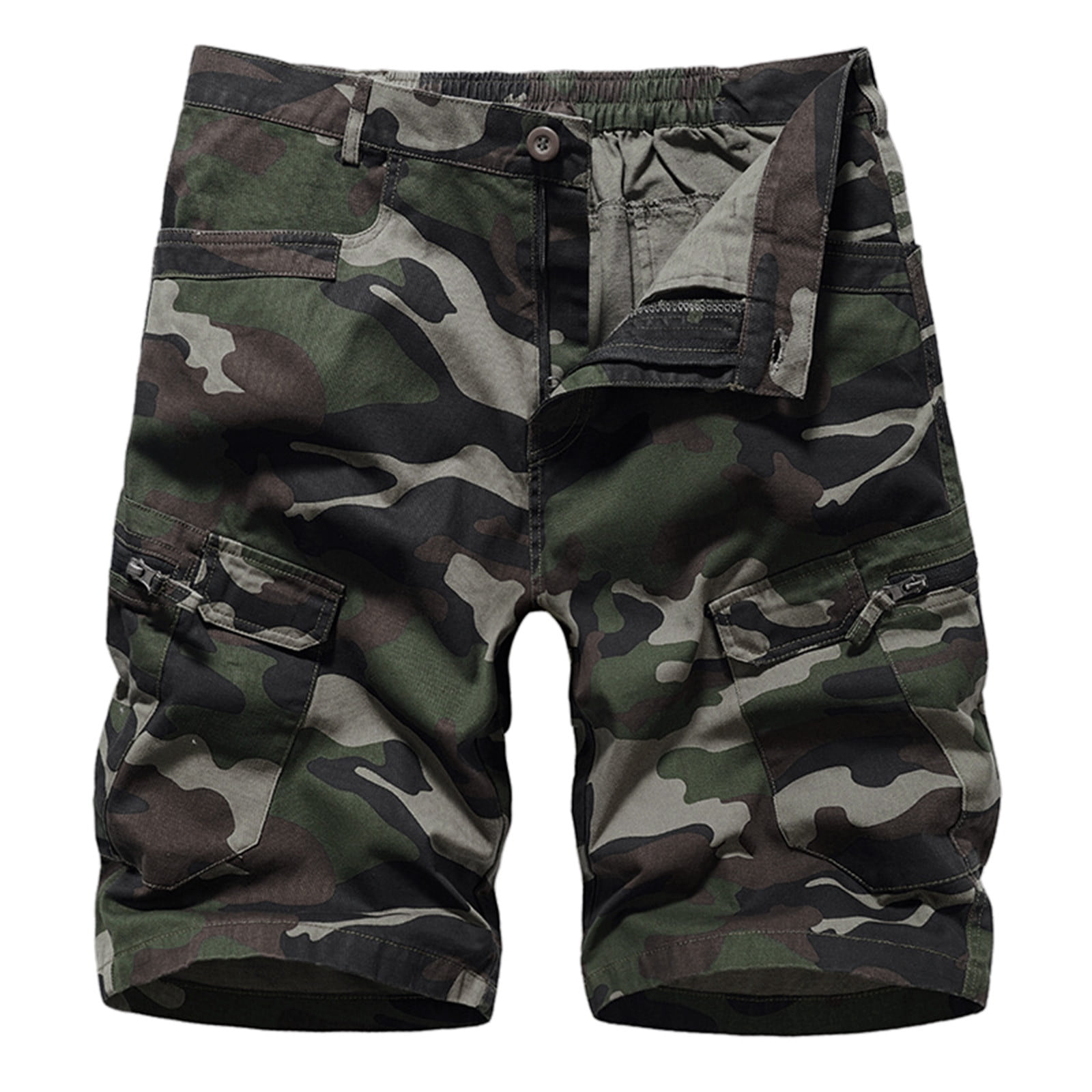 Mens Fashion Casual Camouflage 13 House Colour Multi Pocket Zipper