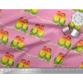 thumbnail image 2 of Soimoi Polyester Crepe Fabric Branch & Colorful Parrot Bird Print Fabric by Yard 42 Inch Wide, 2 of 3