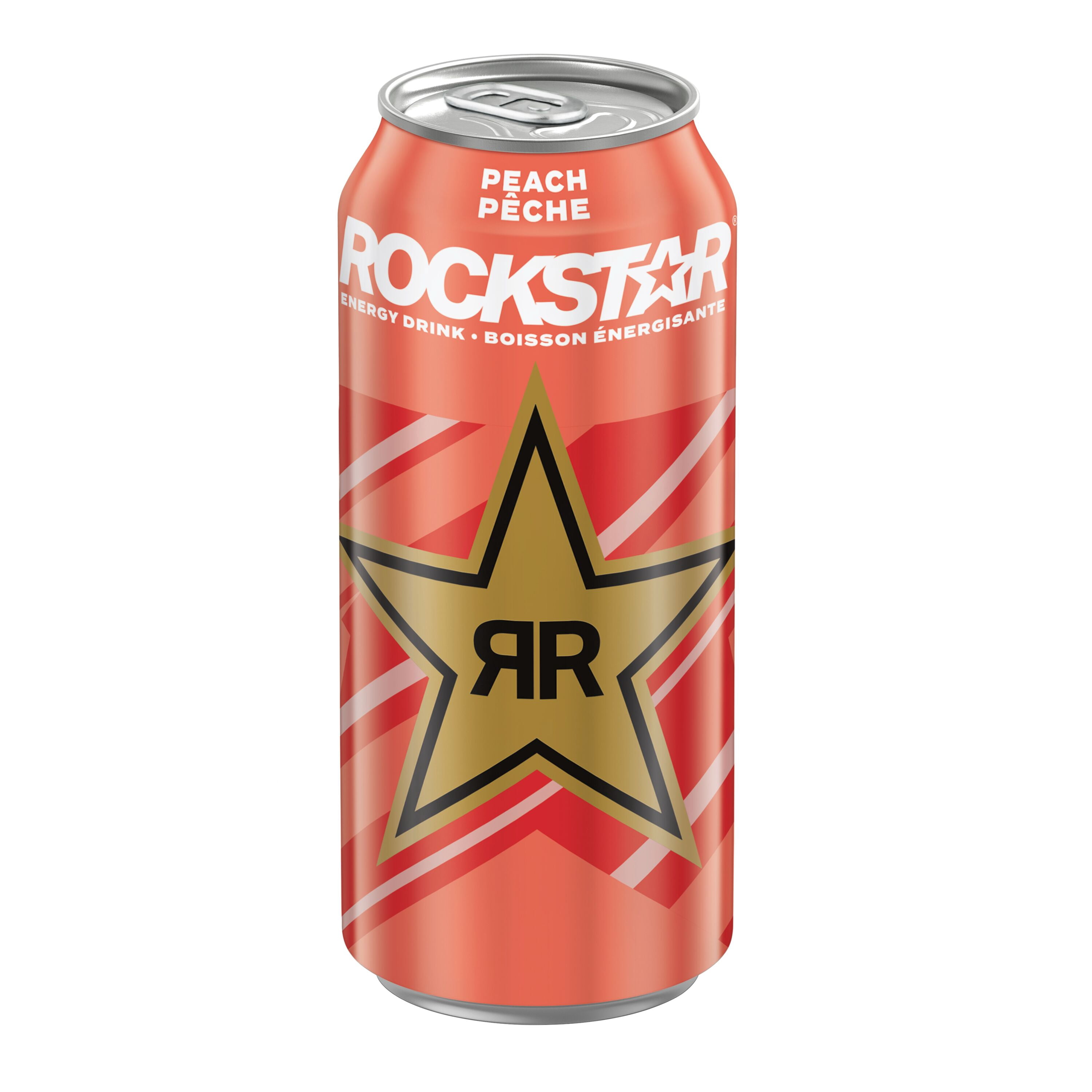 Rockstar Punched Pêche Boisson Énergisante 473 mL, Canette