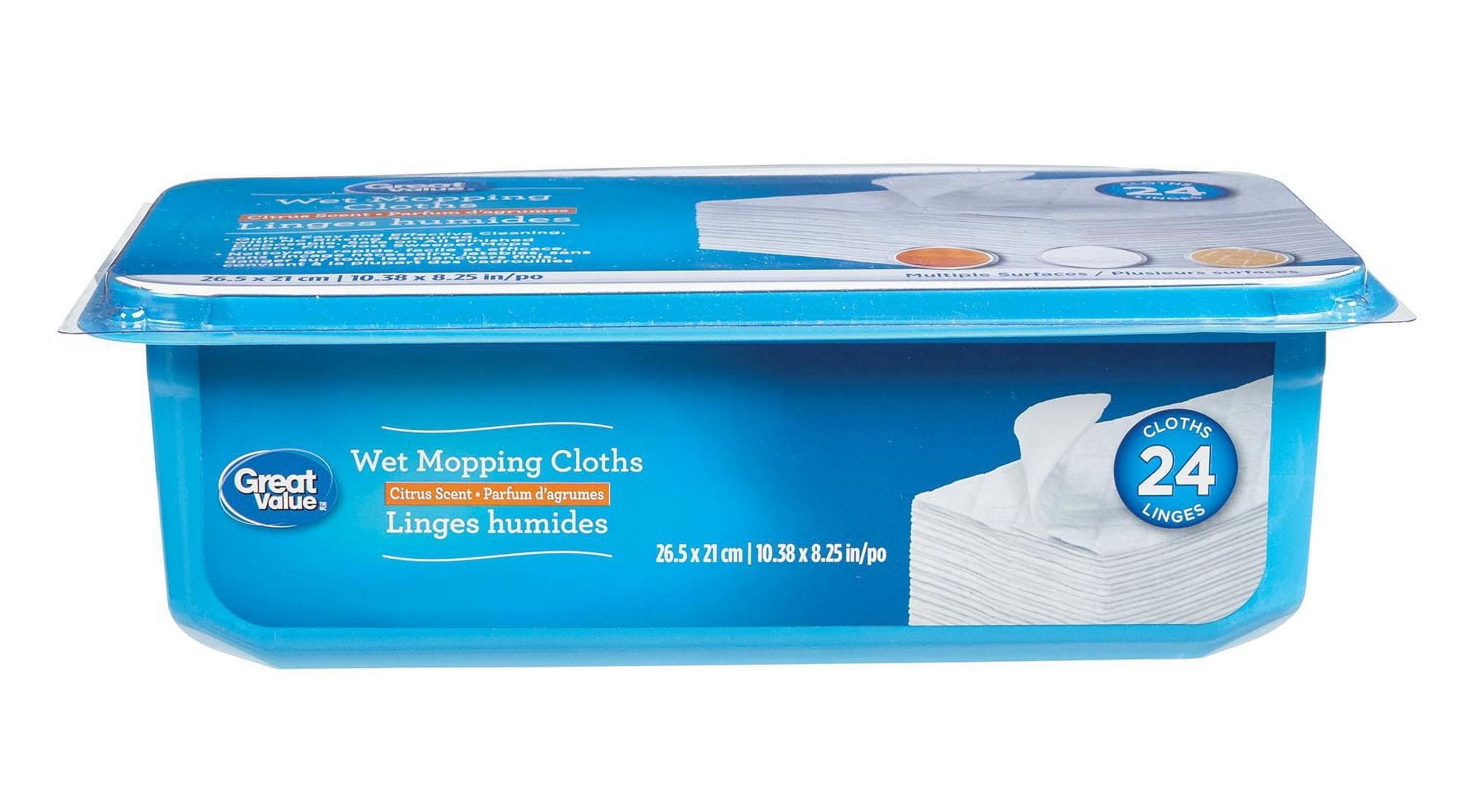 Great Value Citrus Scent Wet Mopping Cloths