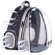 Front Expandable Cat Backpack Carrier, Fit up to 20 lbs, Space Capsule Bubble Window Pet Carrier Backpack for Large Fat Cat and Small Puppy