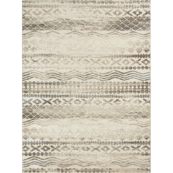 Mainstays Ibeza Cream Area Rug, 5’ x 7’