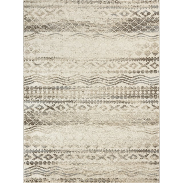 Mainstays Ibeza Cream Area Rug, 5’ x 7’