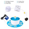 thumbnail image 3 of Pet Water Feeder, Automatic Cat Water Fountain Dog Water Dispenser Flower Automatic Electric Water Bowl US Plug, 3 of 8