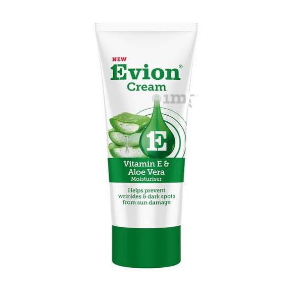 Evion Crème à l'Aloès et à la Vitamine E (1 %) / pour la Santé de la Peau 60 g