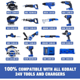 thumbnail image 4 of Max 6.5Ah Rechargeable Li-ion Battery Replacement for KB624-03 KB524-03 iPadOS 24-03 KB224-03 KB124-03 0673802 1051230 Compatible with Ko*balt Cordless Tools KCS6524B-03 KCW5024B-03, 4 of 6